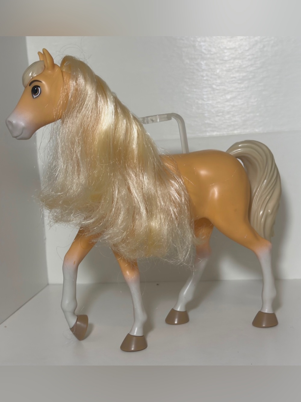 Mattel Tan Plush-Mane Horse with Blonde Tail